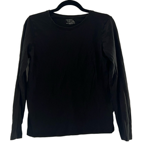 Time and Tru Black Long Sleeve Top
